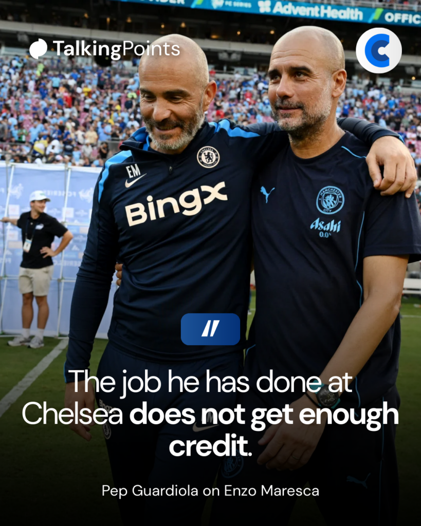 Pep Guardiola on Enzo Maresca