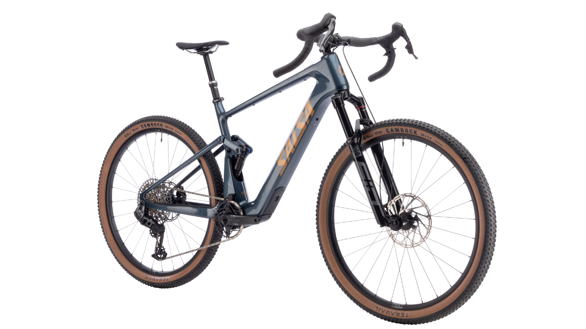 Salsa Cycles Wanderosa full suspension gravel e-bike