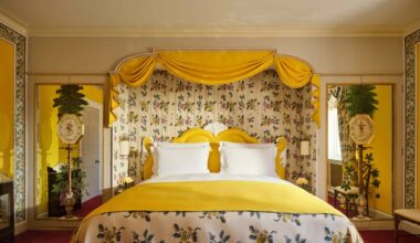Inside the newly restored, 1953-designed, Oliver Messel suite at The Dorchester