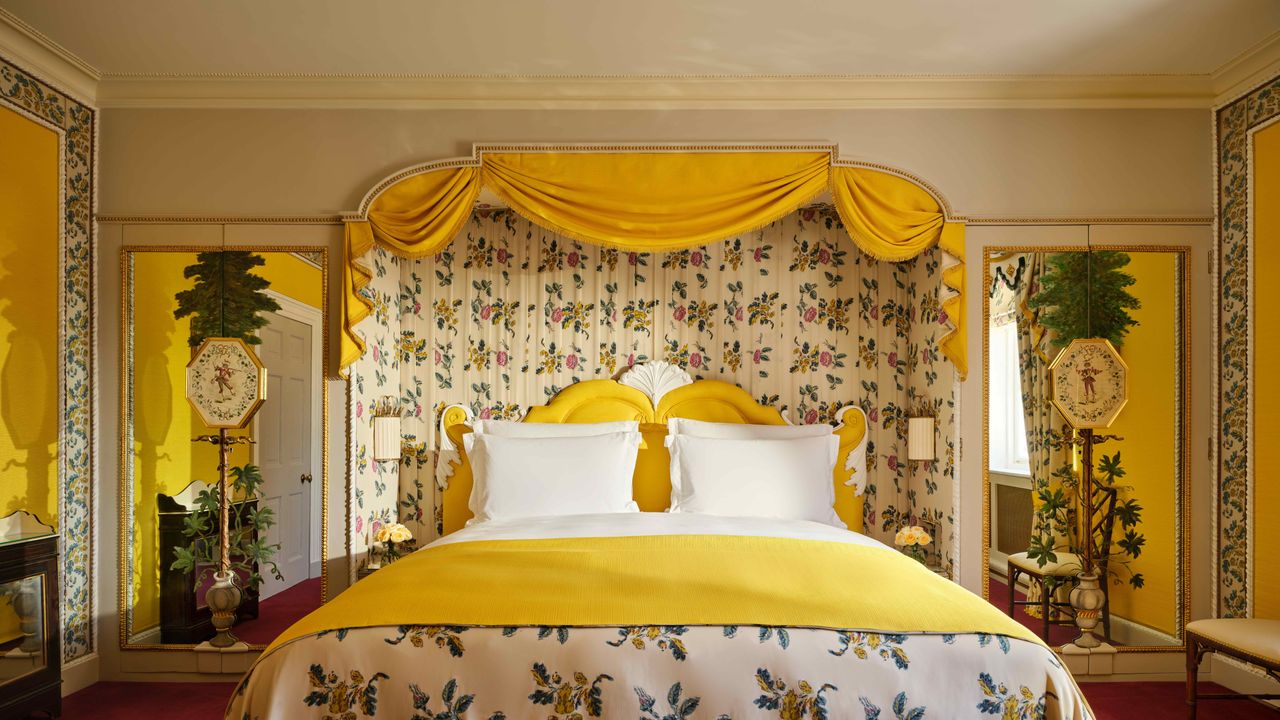 Inside the newly restored, 1953-designed, Oliver Messel suite at The Dorchester