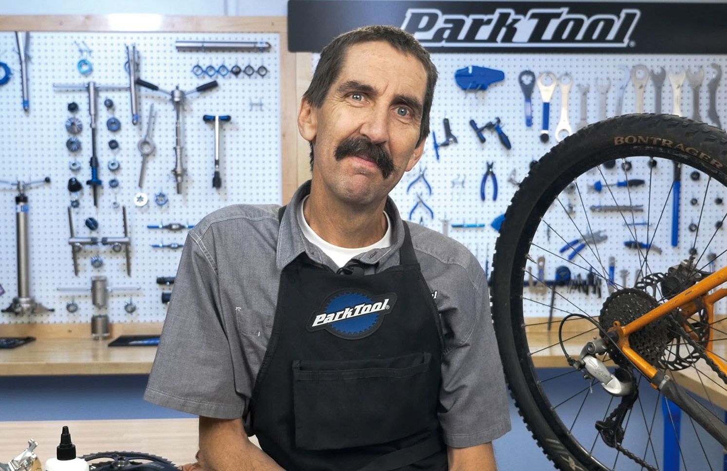 Park Tool's Calvin Jones, who is retiring