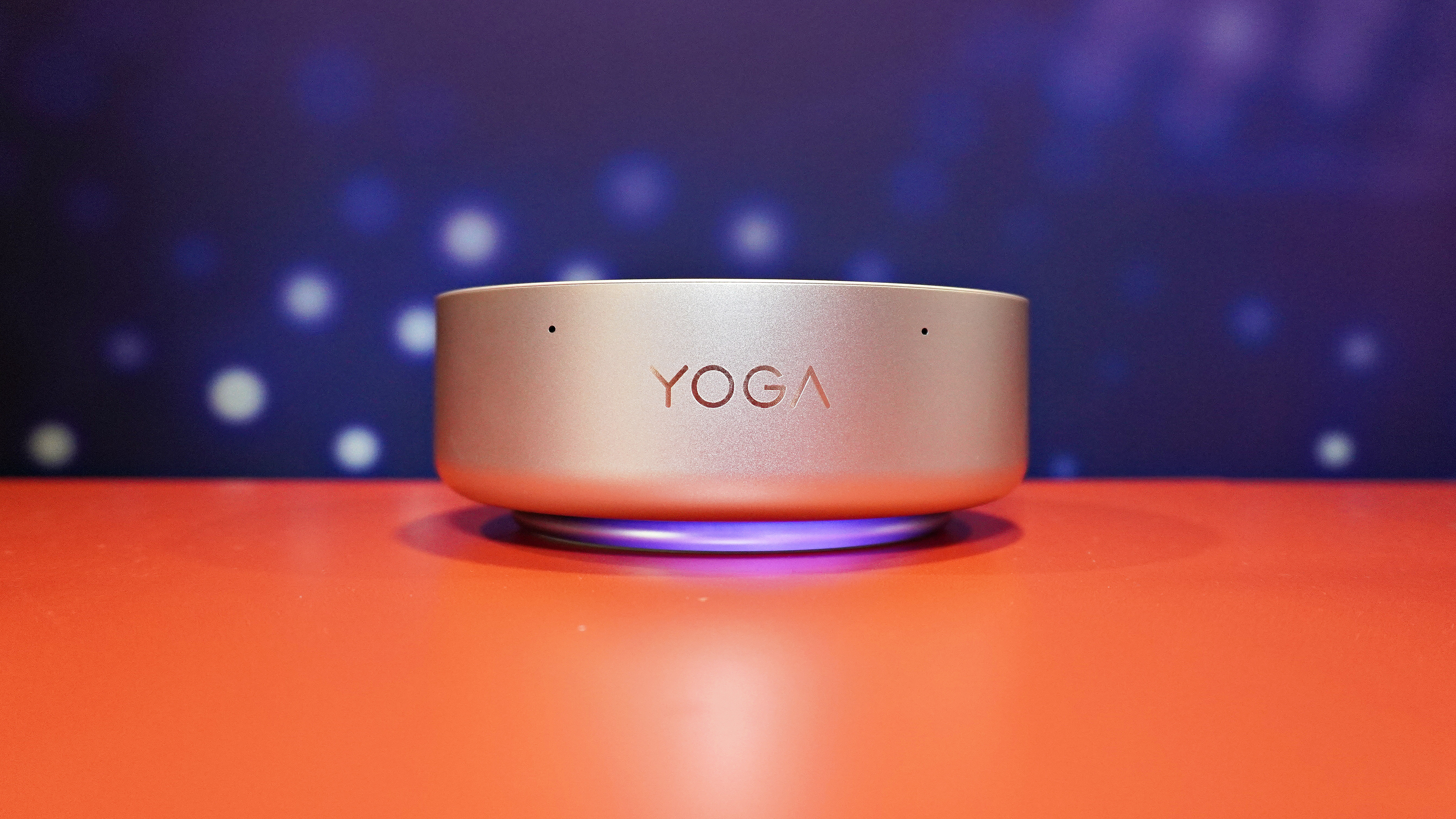 The Lenovo Yoga Mini i mini PC on a table