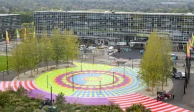 ‘Walk With Your Dreams’ by Yinka Ilori transformed Milton Keynes Station Square