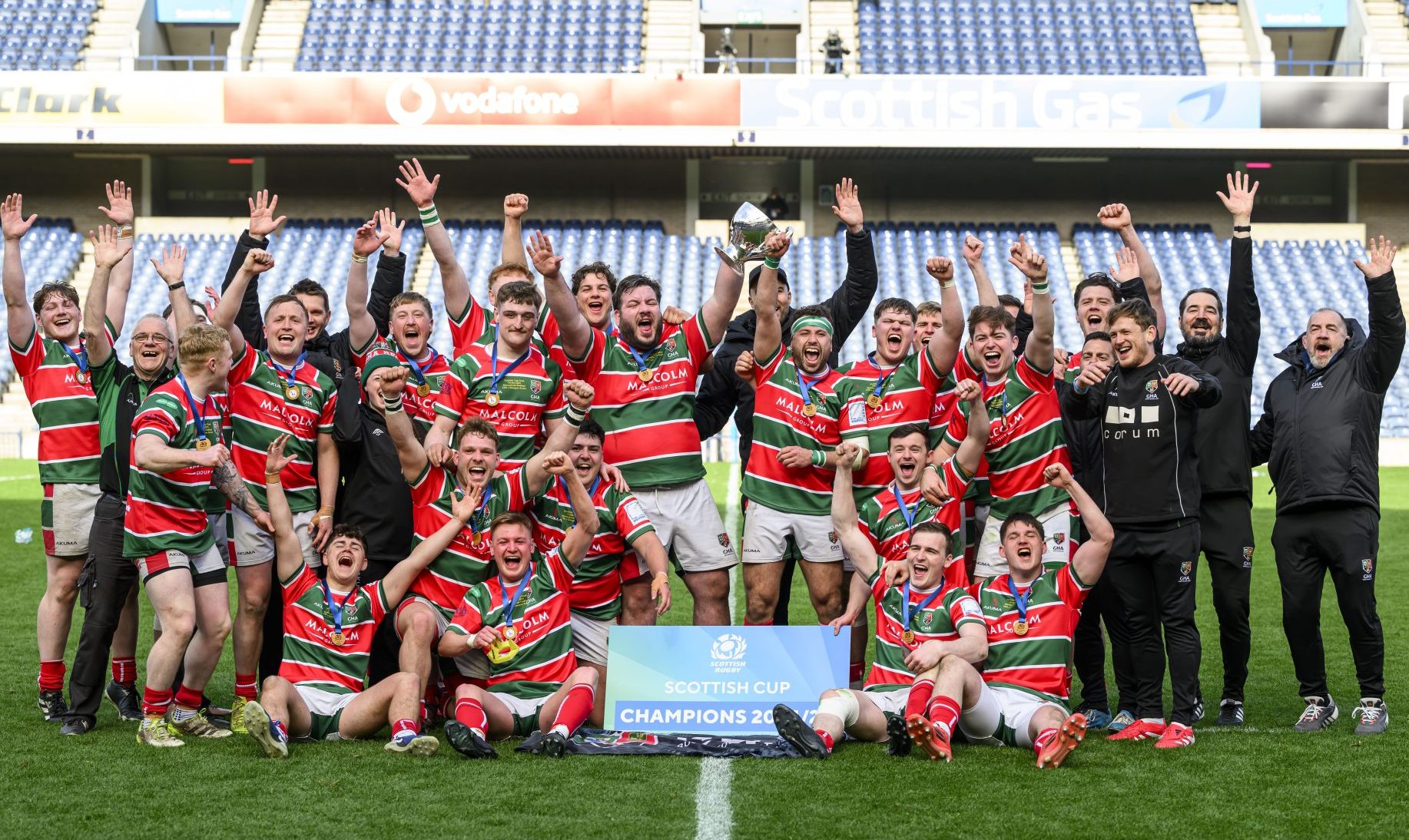 GHA won the Scottish Cup with a win over Glasgow Accies on Silver Saturday at Murrayfield. Image: © Craig Watson - www.craigwatson.co.uk