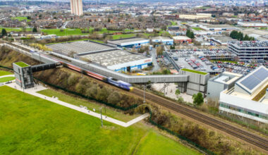 A visualisation of the finished White Rose station