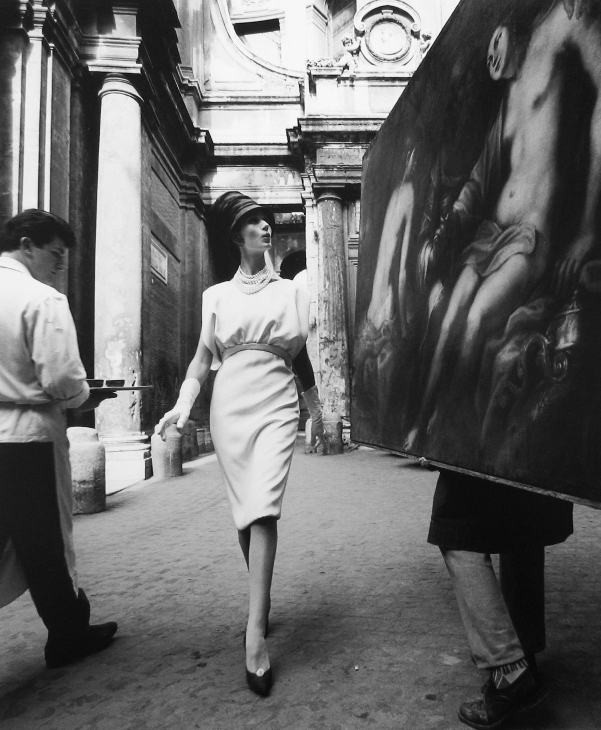 William Klein1926-2022 Simone, Painting, Coffee, Rome, (VOGUE), 1960