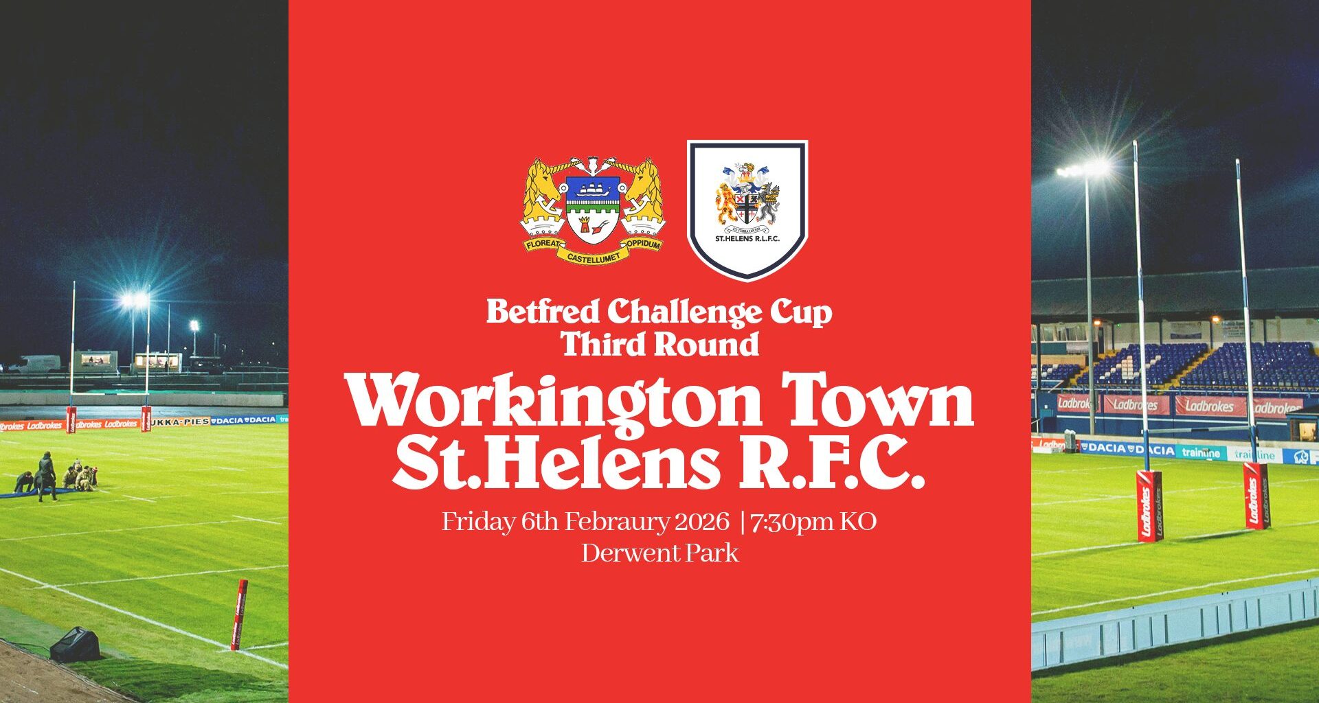 Saints to face Workington in the Challenge Cup
