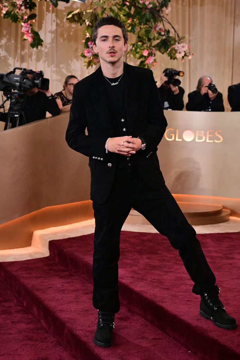 Timothée Chalamet at the 83rd Annual Golden Globe Awards. Photograph: Frederic J Brown/Getty Images