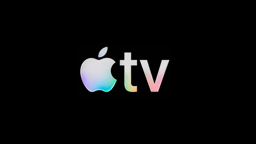 Apple TV logo making of showing a real glass logo design