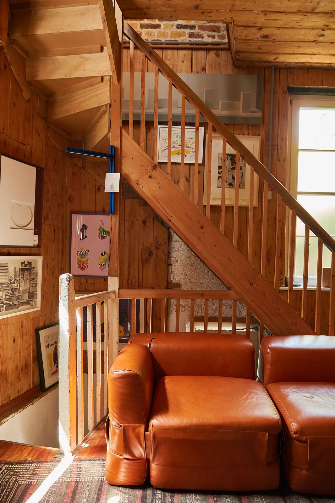 Image may contain Indoors Interior Design Wood Hardwood Stained Wood Architecture Building House and Housing