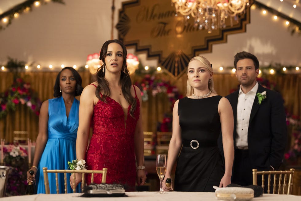 Aja Naomi King, Melissa Fumero, AnnaSophia Robb, Ben Rappaport, Grosse Pointe Garden Society aja naomi king, melissa fumero, annasophia robb, ben rappaport, grosse pointe garden society
