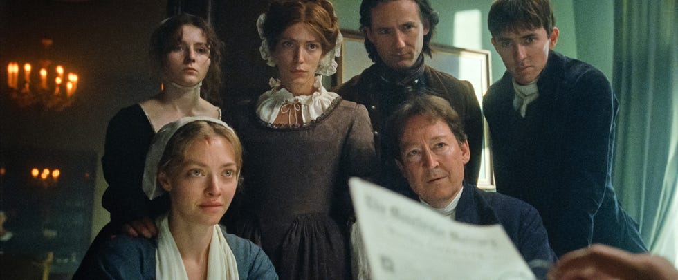 amanda seyfried, thomasin mckenzie, stacy martin, lewis pullman, scott handy, matthew beard, the testament of ann lee