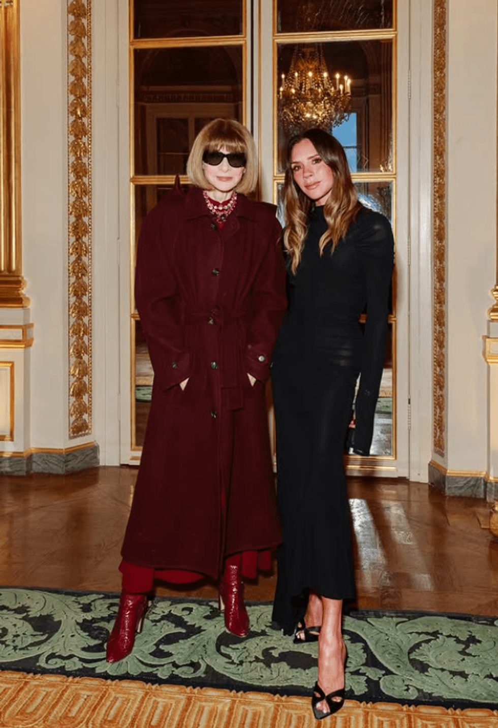 Anna Wintour and Victoria Beckham