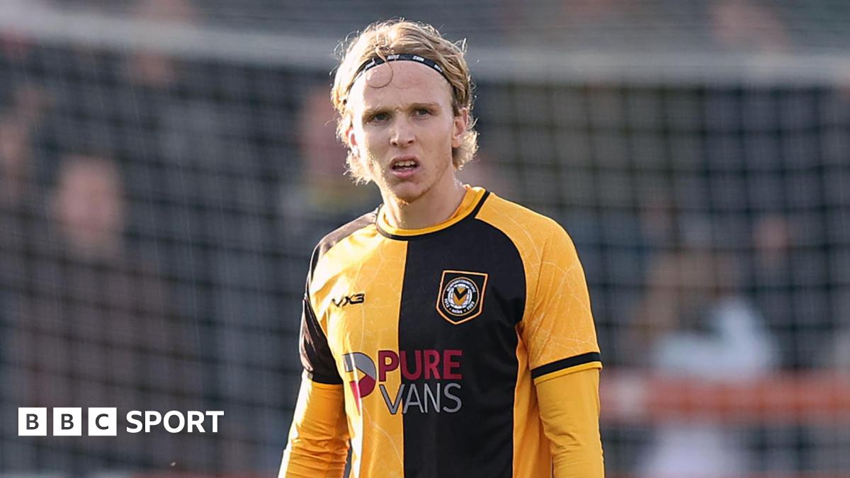 Sammy Braybrooke playing for Newport County