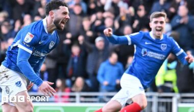 Portsmouth 3-0 West Bromwich Albion: Conor Chaplin inspires Pompey win