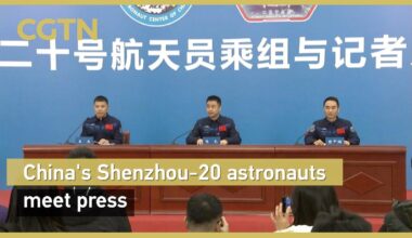 China's Shenzhou-20 astronauts meet press - news.cgtn.com