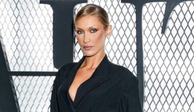 Bella Hadid Wears Naked Dress With Daring Backside Cutouts