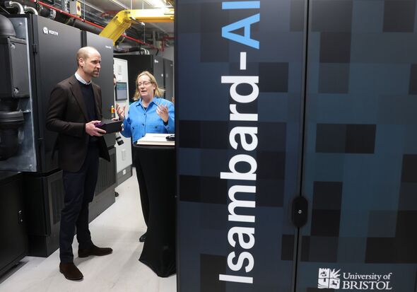 The Prince of Wales views Isambard-AI