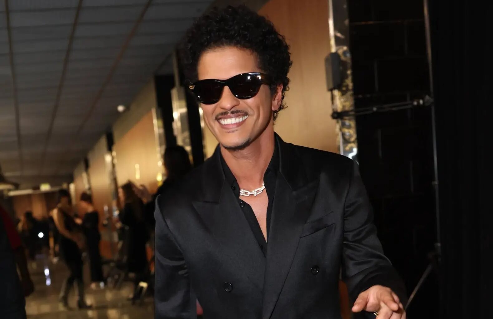 Bruno Mars poses for a photo