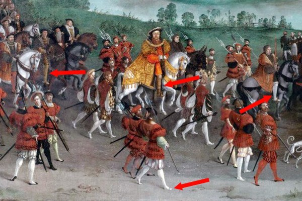 c. 1545 - The Field of the Cloth of Gold, at the UK Royal Collection.