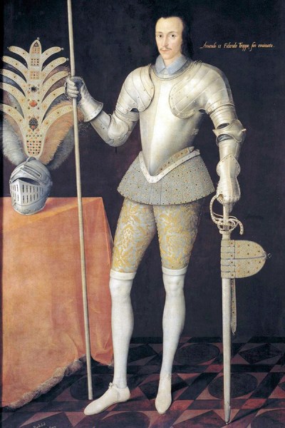 c. 1593 - Robert Radcliffe, Earl of Sussex, probably by Marcus Gheeraerts the Younger, at the Royal Armouries.