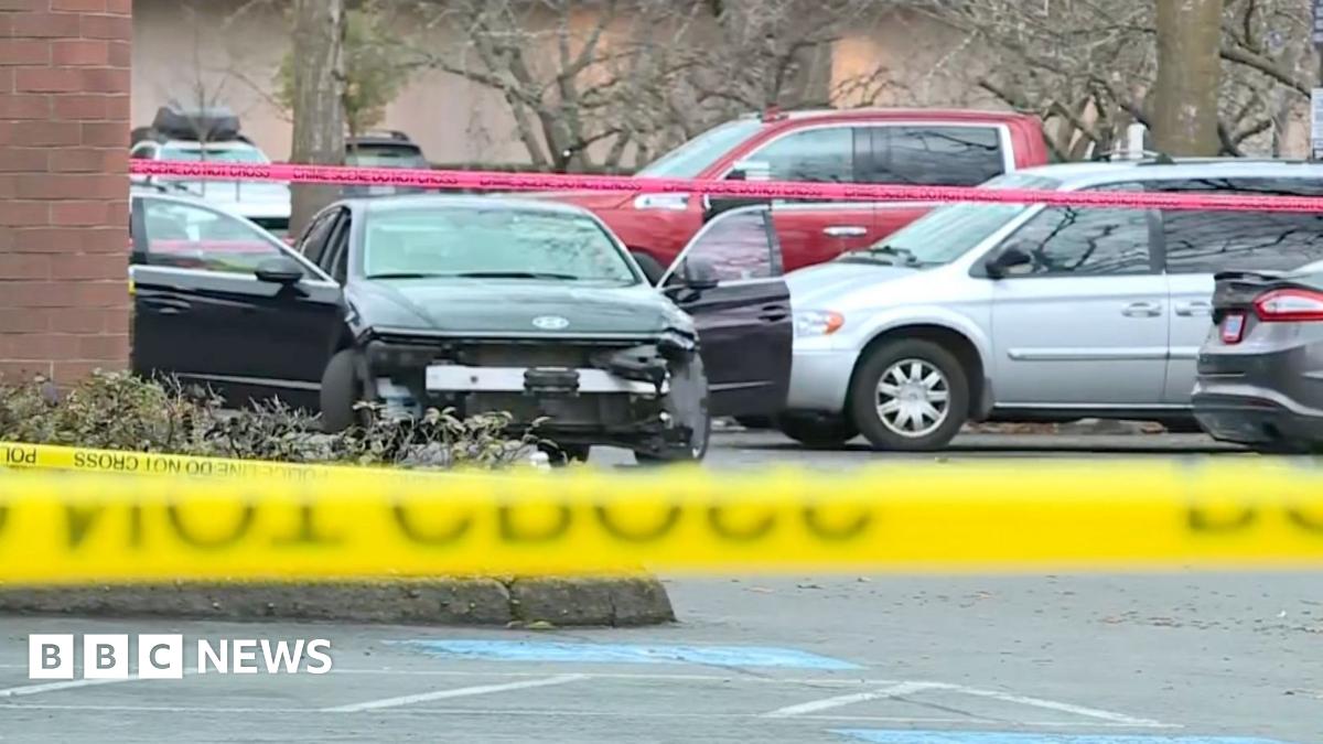 The scene of the shooting in east Portland