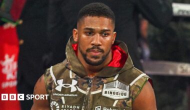 Anthony Joshua before his fight with Jake Paul