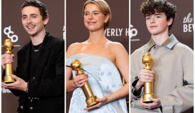 Jessie Buckley and stars of Adolescence enjoy sparkling night at Golden Globes - London Evening Standard