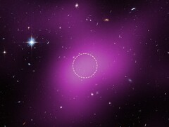 A Hubble image showing the location of Cloud-9 (Image source: Several - see sources)