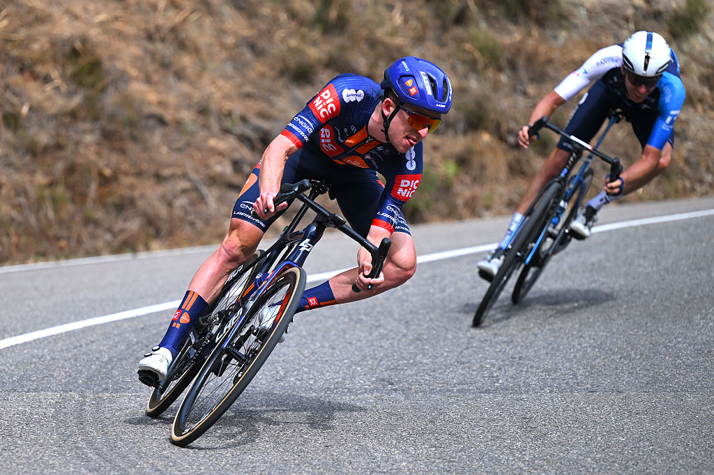 2025 Vuelta a Espa&ntilde;a: Kevin Vermaerke, still with his former team, during a break