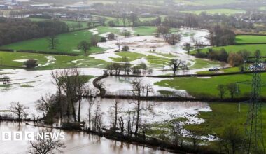 Danger to life flood warning as rain, wind and snow hit UK