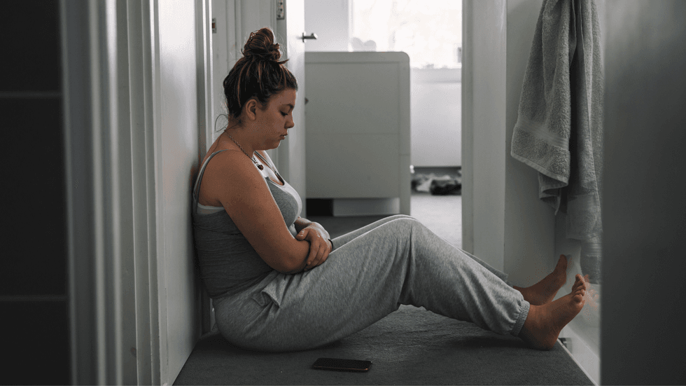 Depressed looking young person