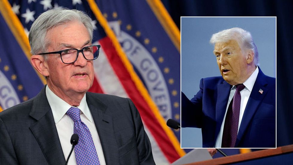 Donald Trump and Jerome Powell