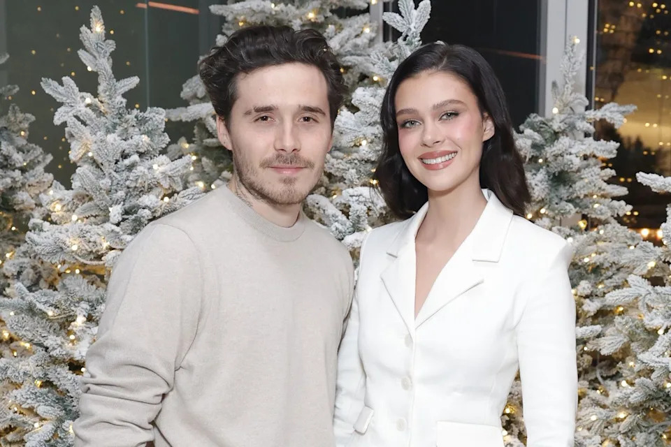 Stefanie Keenan/Getty for Revolve Brooklyn Beckham and Nicola Peltz Beckham in 2024