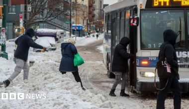 At least 17 killed as US winter storm brings power outages and flight cancellations - live updates