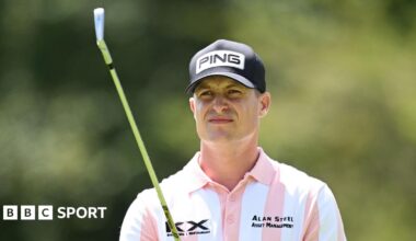 Calum Hill eyes an iron shot