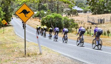 A break during the 2026 Tour Down Under