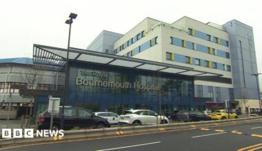 Wide shot of The Royal Bournemouth Hospital
