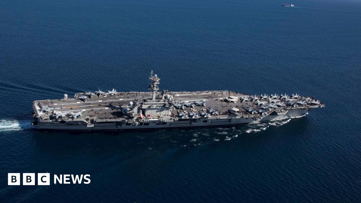 File image of the USS Abraham Lincoln in the sea