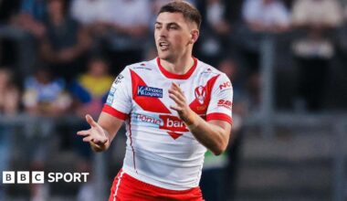 Lewis Dodd having thrown the ball away to his right