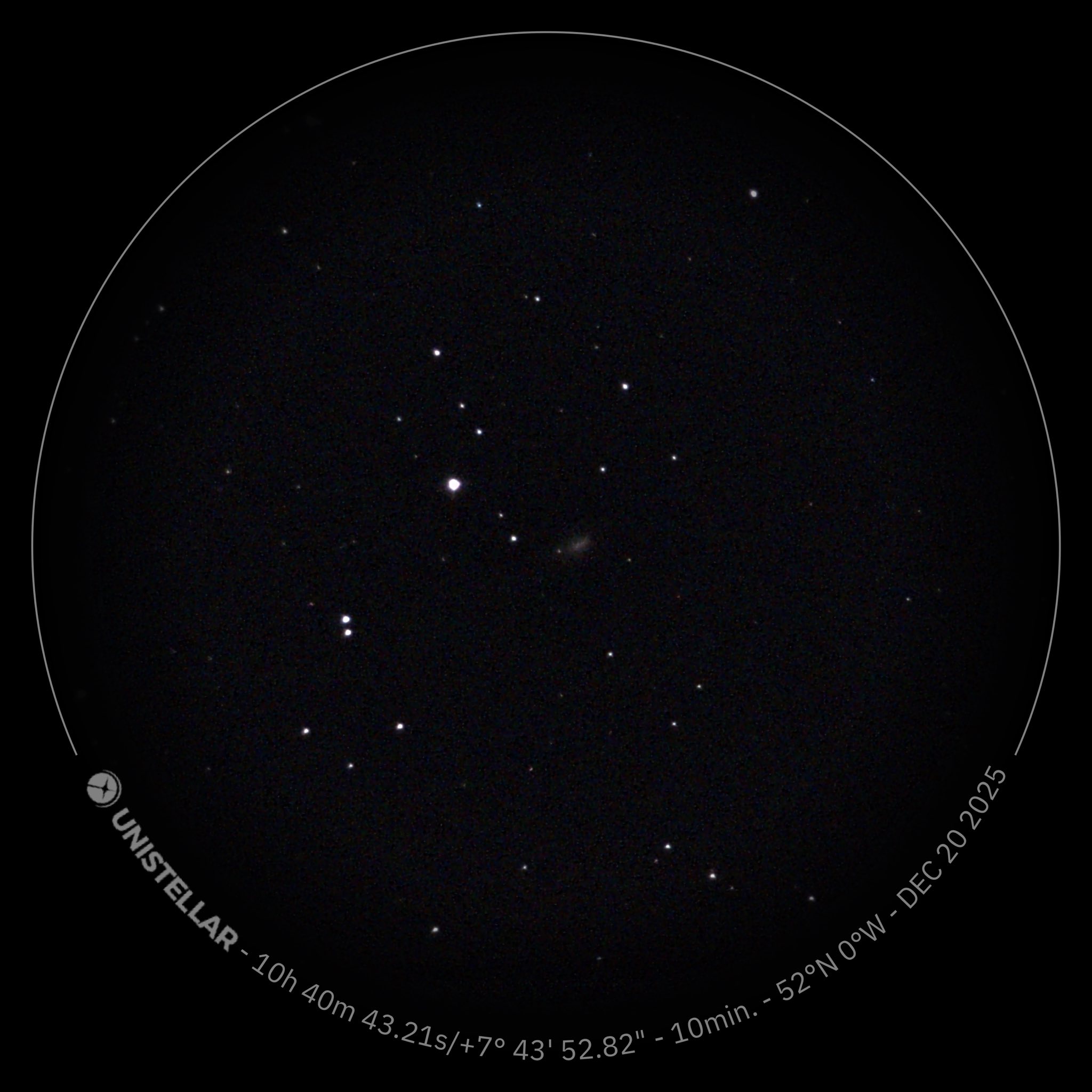 3IATLAS comet shot with a Unistellar telescope