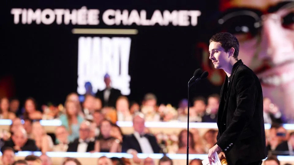 Timothée Chalamet at the 83rd Annual Golden Globes held at The Beverly Hilton on January 11, 2026 in Beverly Hills, California. - Christopher Polk/2026GG/Penske Media/Getty Images
