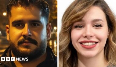 A composite image shows Amir Mohammad Koohkan on the left and Rubina Aminian on the right, both head and shoulder portraits.