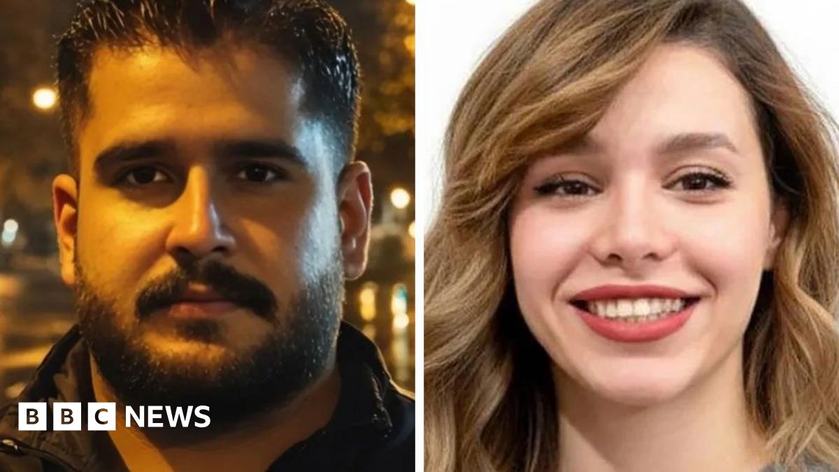 A composite image shows Amir Mohammad Koohkan on the left and Rubina Aminian on the right, both head and shoulder portraits.