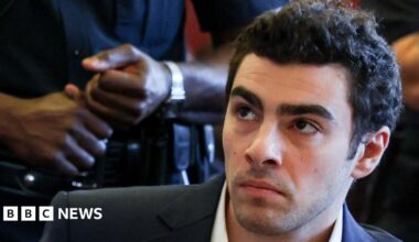 Luigi Mangione appears for a federal court hearing in New York City in December