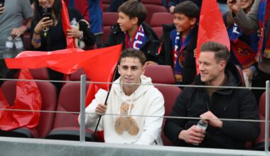 Fermin Lopez in the stands.