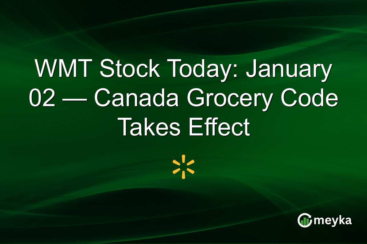 WMT Stock Today: January 02 — Canada Grocery Code Takes Effect