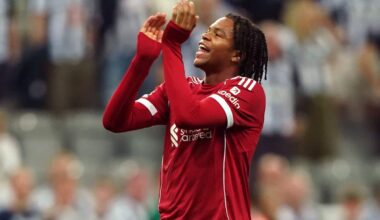 Liverpool teenager Rio Ngumoha scored the winner against Newcastle (Owen Humphreys/PA)