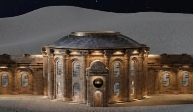 first hotel on the moon plans to use inflatable and stone buildings