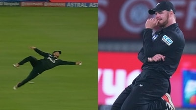 Glenn Phillips put in a brilliant effort against India in the first ODI. (AP/x images)